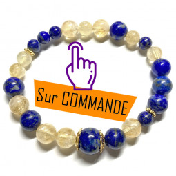 Bracelet Boules en Citrine...