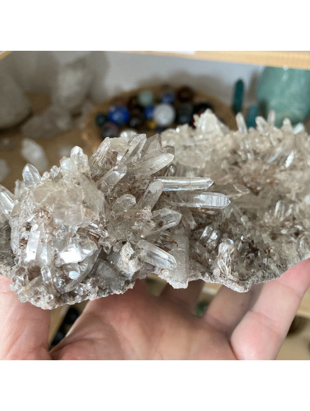 Druse de Quartz Lodolite