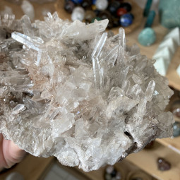 Druse de Quartz Lodolite