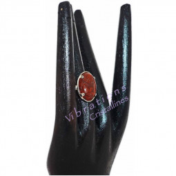 Bague Argent & Jaspe Breschia