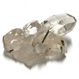 Druse de Cristal de Roche et Tourmaline Verte - 312 Grammes