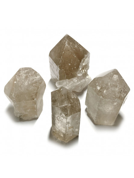 Lot de Pointe Naturelles de Quartz Fumé - 532 Grammes