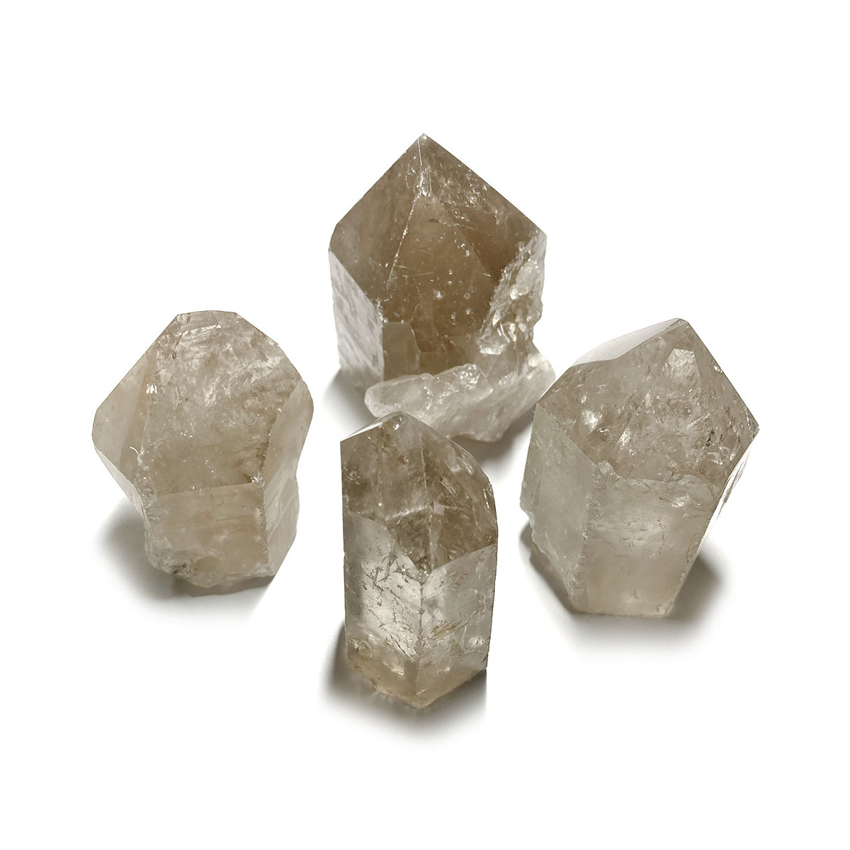 Lot de Pointe Naturelles de Quartz Fumé - 532 Grammes