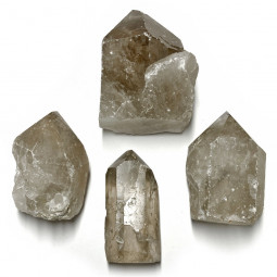 Lot de Pointe Naturelles de Quartz Fumé - 532 Grammes