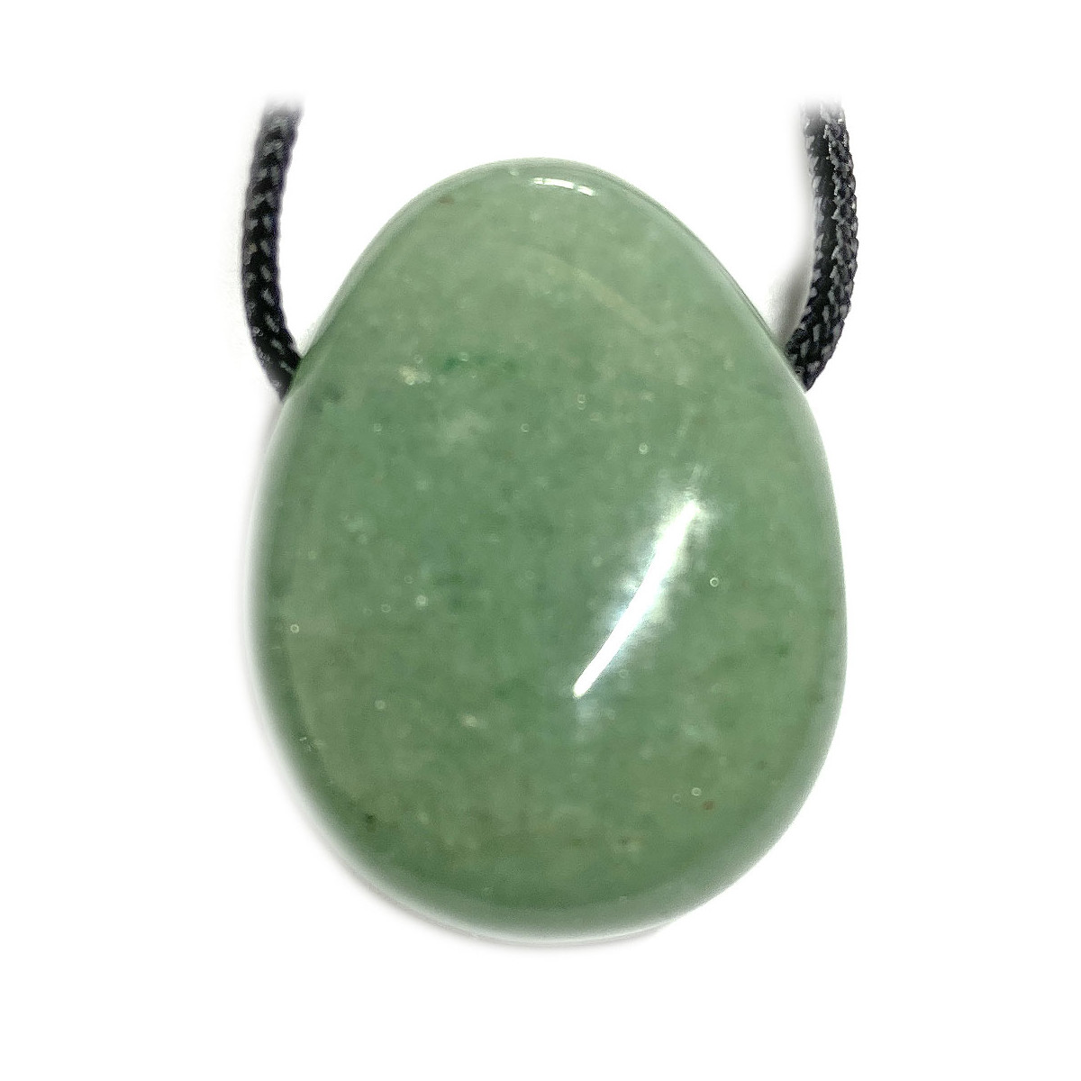 Pendentif Goutte Percée en Aventurine Verte