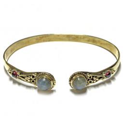 Bracelet Bronze Avec Labradorite