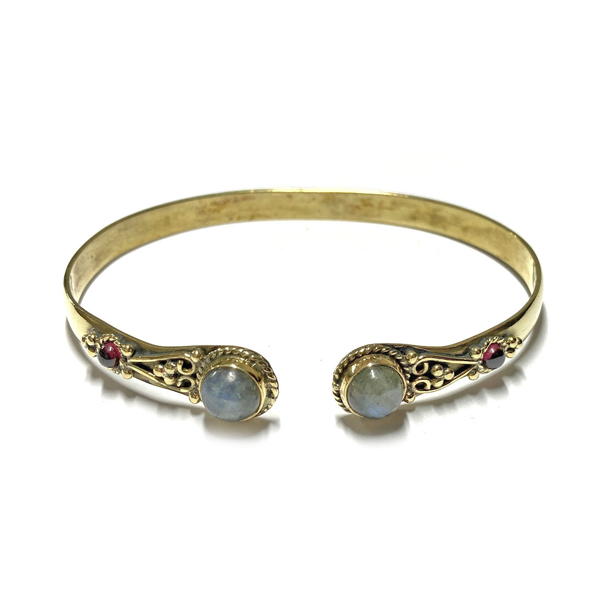 Bracelet Bronze Avec Labradorite