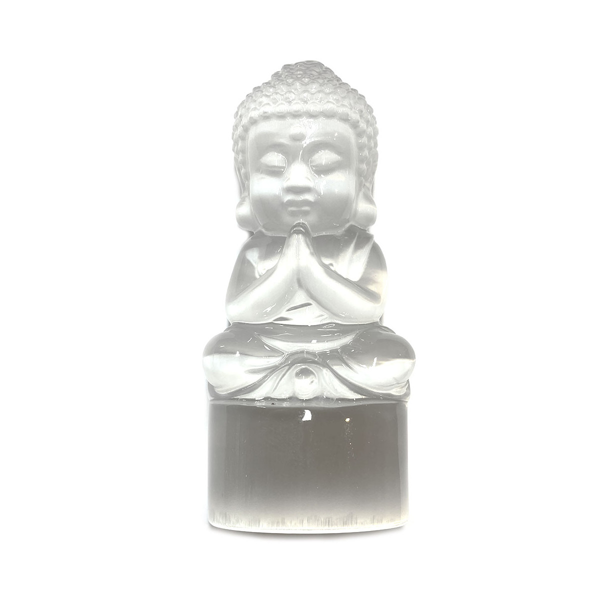 Statuette Bouddha en Sélénite