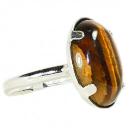 Bague Argent & Oeil de Tigre