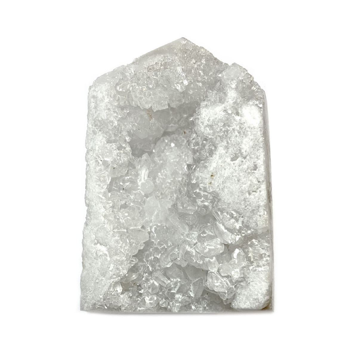 Mini Géode de Quartz Taillée en Pointe - 95 Grammes