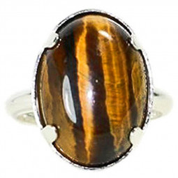 Bague Argent & Oeil de Tigre