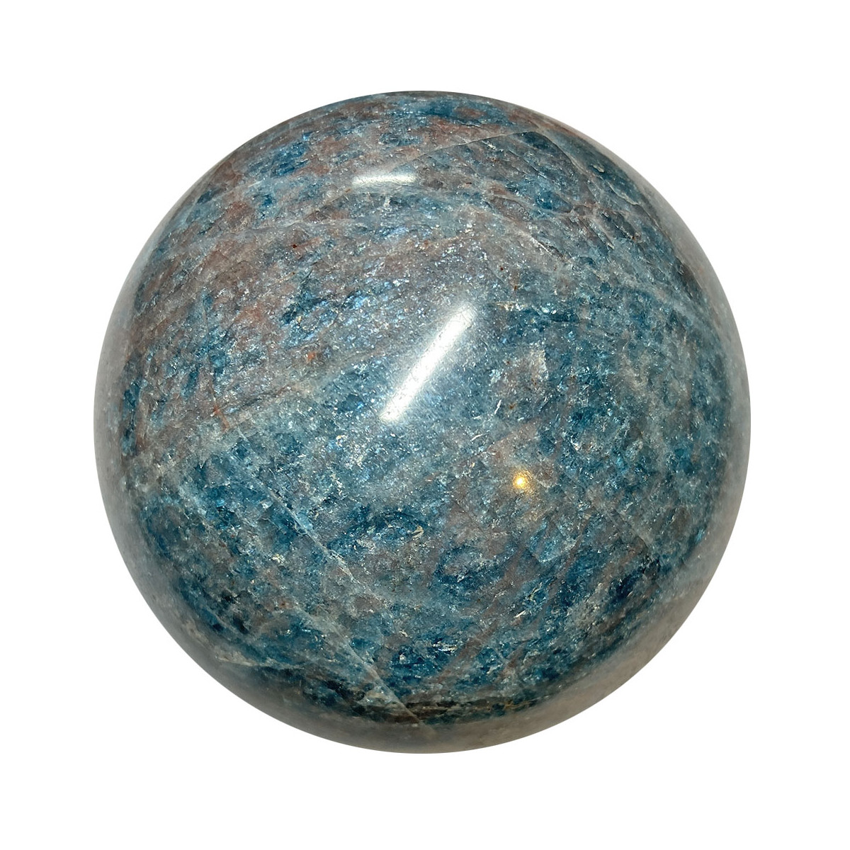 Sphère en Apatite Bleue - 435 Grammes