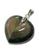 Pendentif Coeur en Obsidienne Oeil Céleste - 26mm