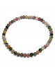 Bracelet Boules 4 mm en Tourmaline Multicolore