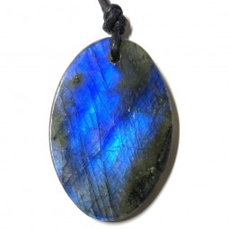Pendentif Percé en Labradorite - 5 cm