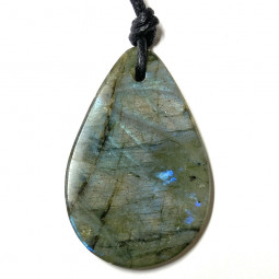 Pendentif Goutte en Labradorite - 5 cm