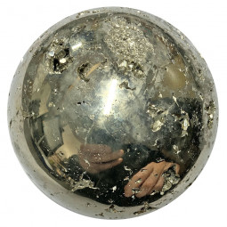 Sphère en Pyrite - 58 mm