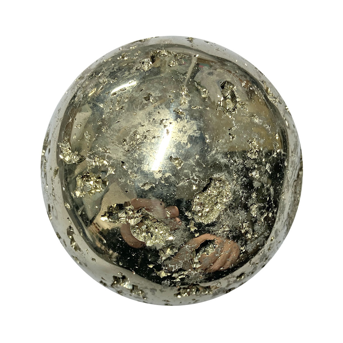 Sphère en Pyrite - 58 mm