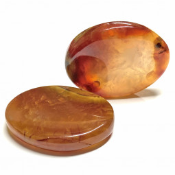 Galet Plat de Cornaline pour Chakra