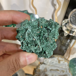 Bloc de Malachite Fibreuse - 120 Grammes