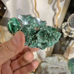 Bloc de Malachite Fibreuse - 120 Grammes