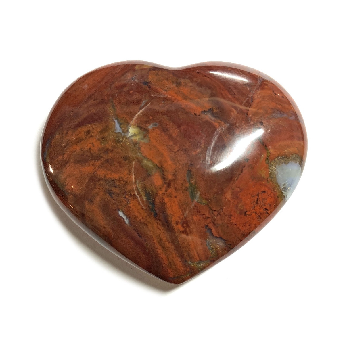 Coeur en Jaspe Rouge - 100 Grammes