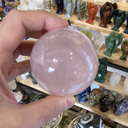 Sphère en Quartz Rose - 420 Grammes