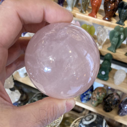 Sphère en Quartz Rose - 420 Grammes