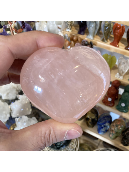 Coeur en Quartz Rose - 262 Grammes