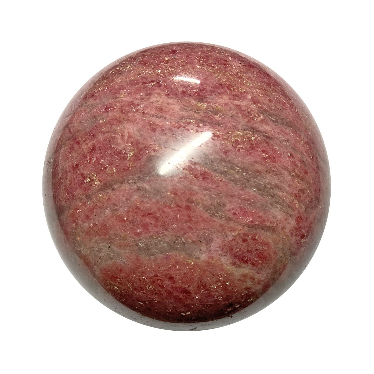 Sphère en Rhodonite Extra - 622 Grammes