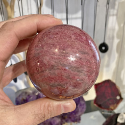 Sphère en Rhodonite Extra - 622 Grammes