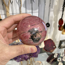 Sphère en Rhodonite Extra - 622 Grammes