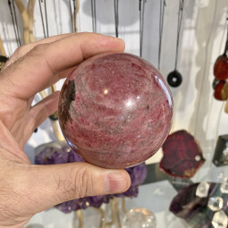 Sphère en Rhodonite Extra - 622 Grammes