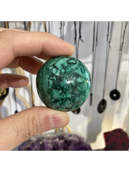 Sphère en Malachite de 168 Grammes