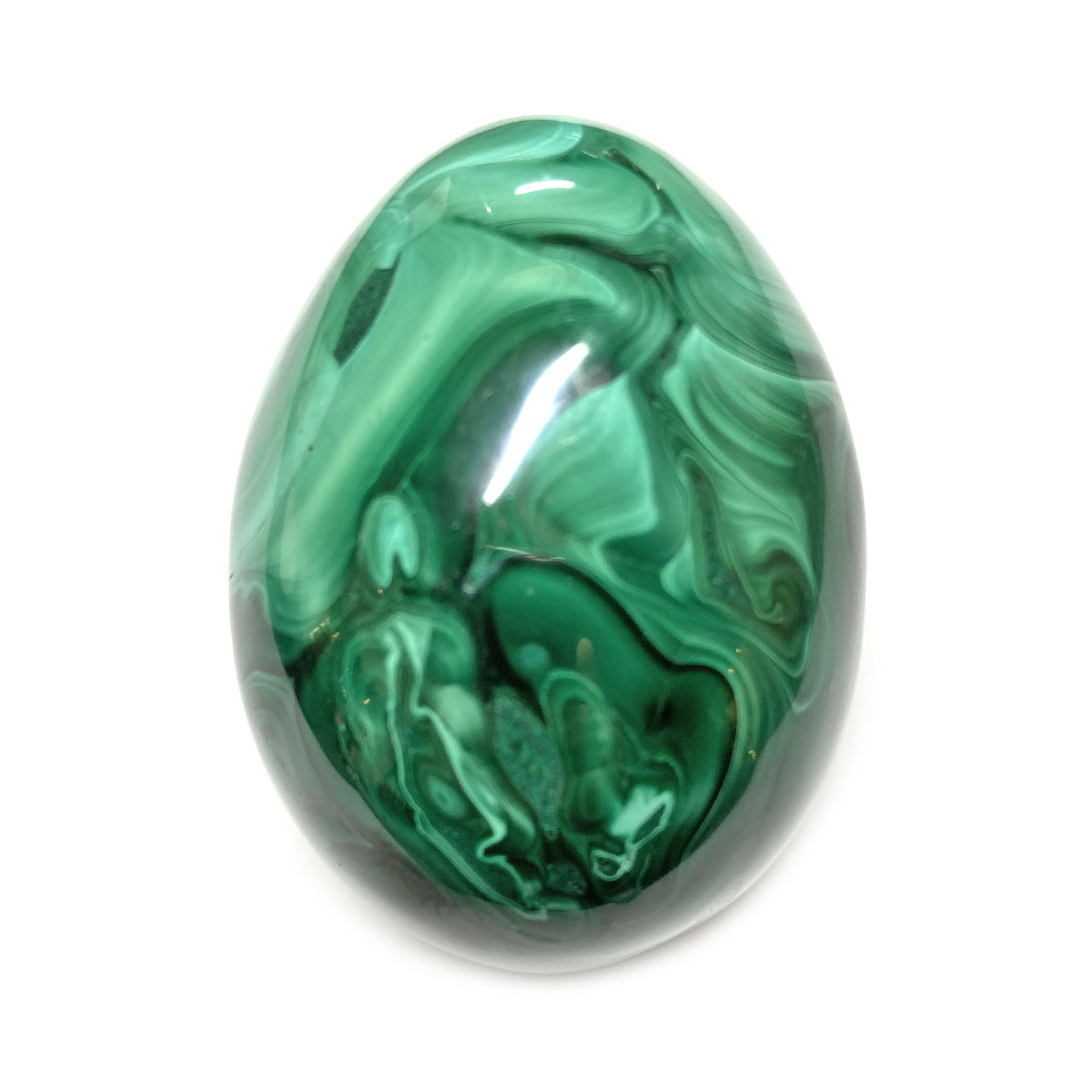 Oeuf en Malachite de 195 Grammes