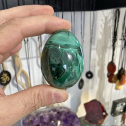 Oeuf en Malachite de 195 Grammes