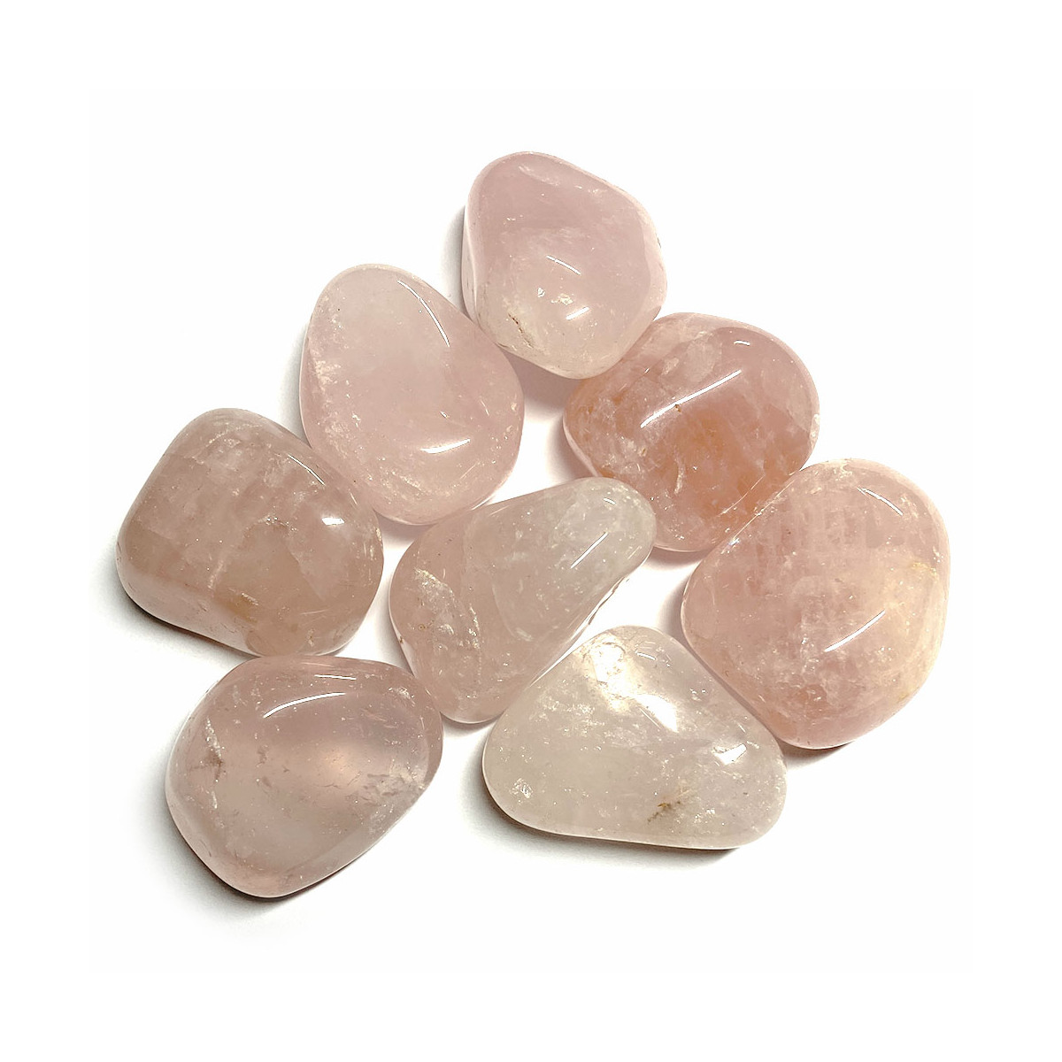 Pierre Roulée de Quartz Rose - 2 Tailles