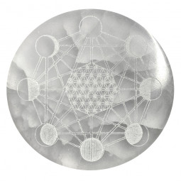 Palet en Sélénite de 10 cm avec Lunes