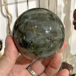 Sphère en Labradorite de 75 mm