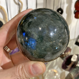 Sphère en Labradorite de 72 mm de Diamètre