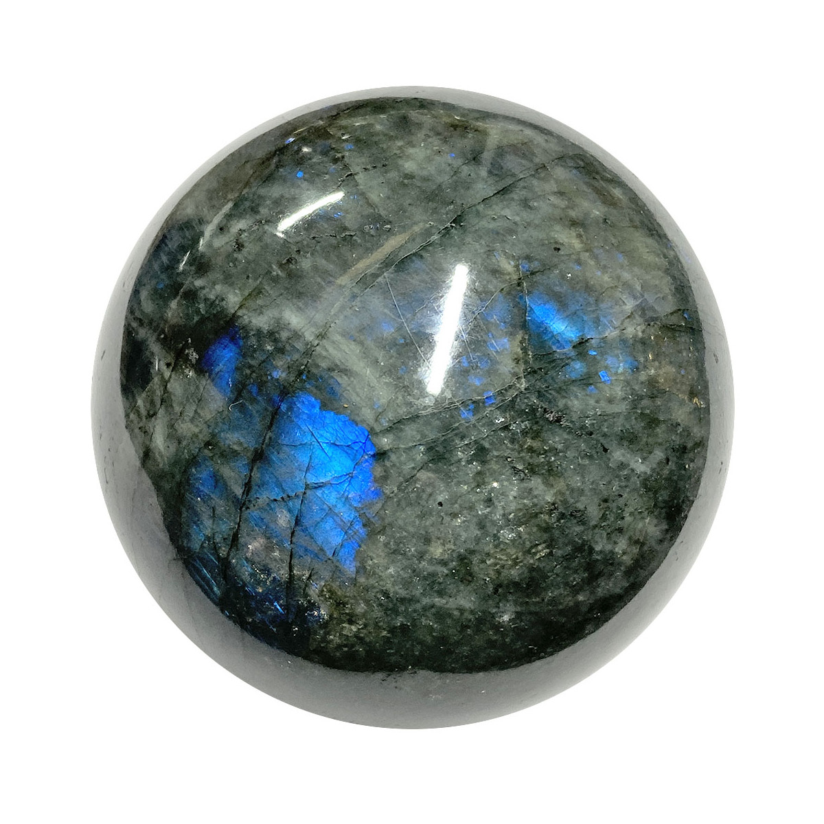 Sphère en Labradorite de 72 mm de Diamètre