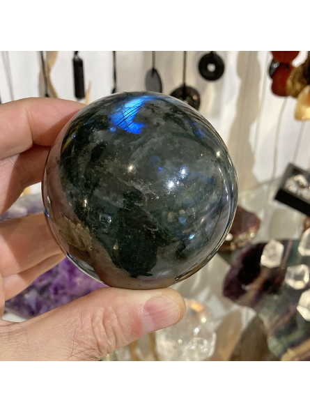 Sphère en Labradorite de 72 mm de Diamètre