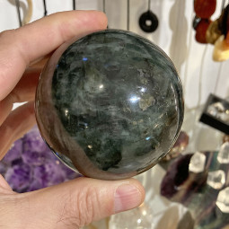 Sphère en Labradorite de 72 mm de Diamètre