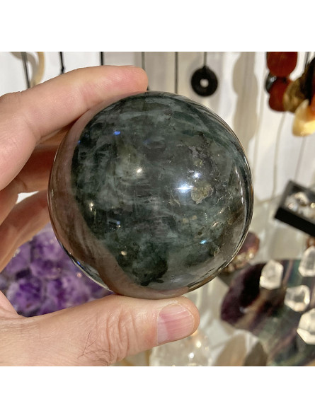 Sphère en Labradorite de 72 mm de Diamètre