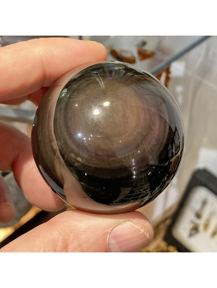 Sphère en Obsidienne Oeil Céleste - 52 mm