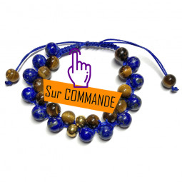 Bracelet Boules Macramé en...