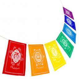 7 Drapeaux Des Chakras - 140cm
