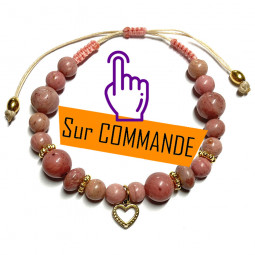 Bracelet Boules Macramé en...