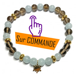 Bracelet en Aigue Marine &...