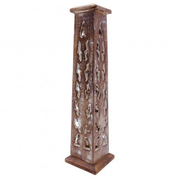 Porte Encens en Bois - Tour Éclairs